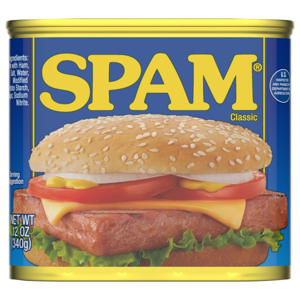 SPAM(r) Luncheon Meat, 24/12oz. . C1N1 - Front No Plunge In Package (Hi Res)