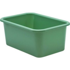 Eucalyptus Green Small Plastic Storage Bin
