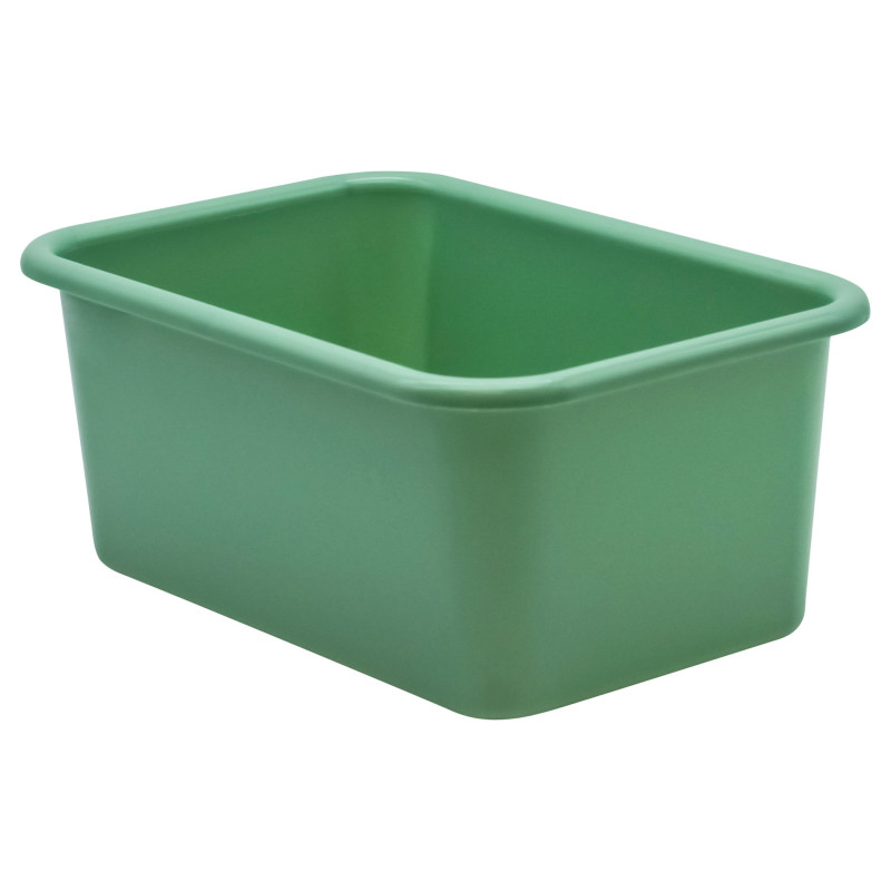 Eucalyptus Green Small Plastic Storage Bin
