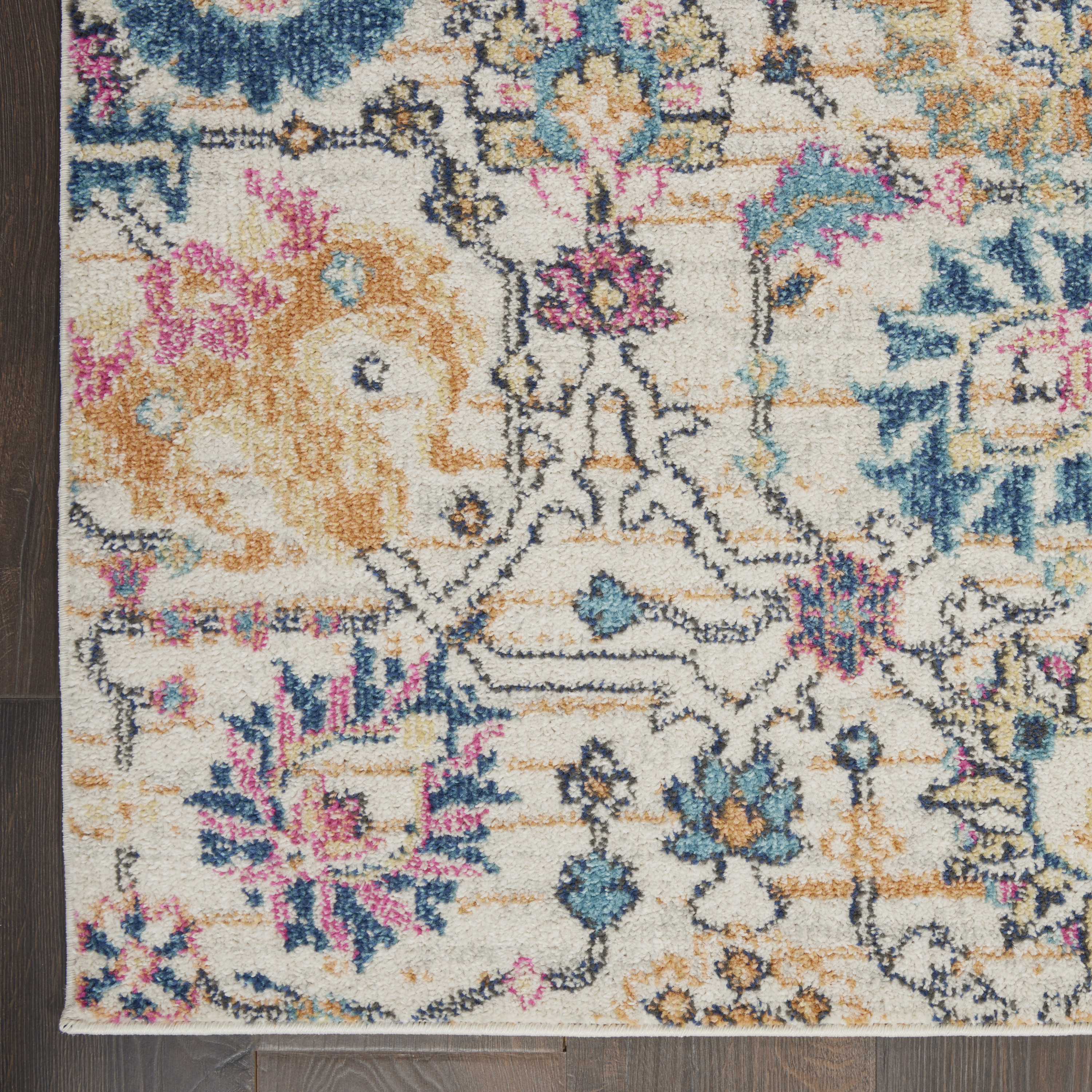 Nourison Passion 9' x 12' Ivory Multicolor Bohemian Indoor Rug