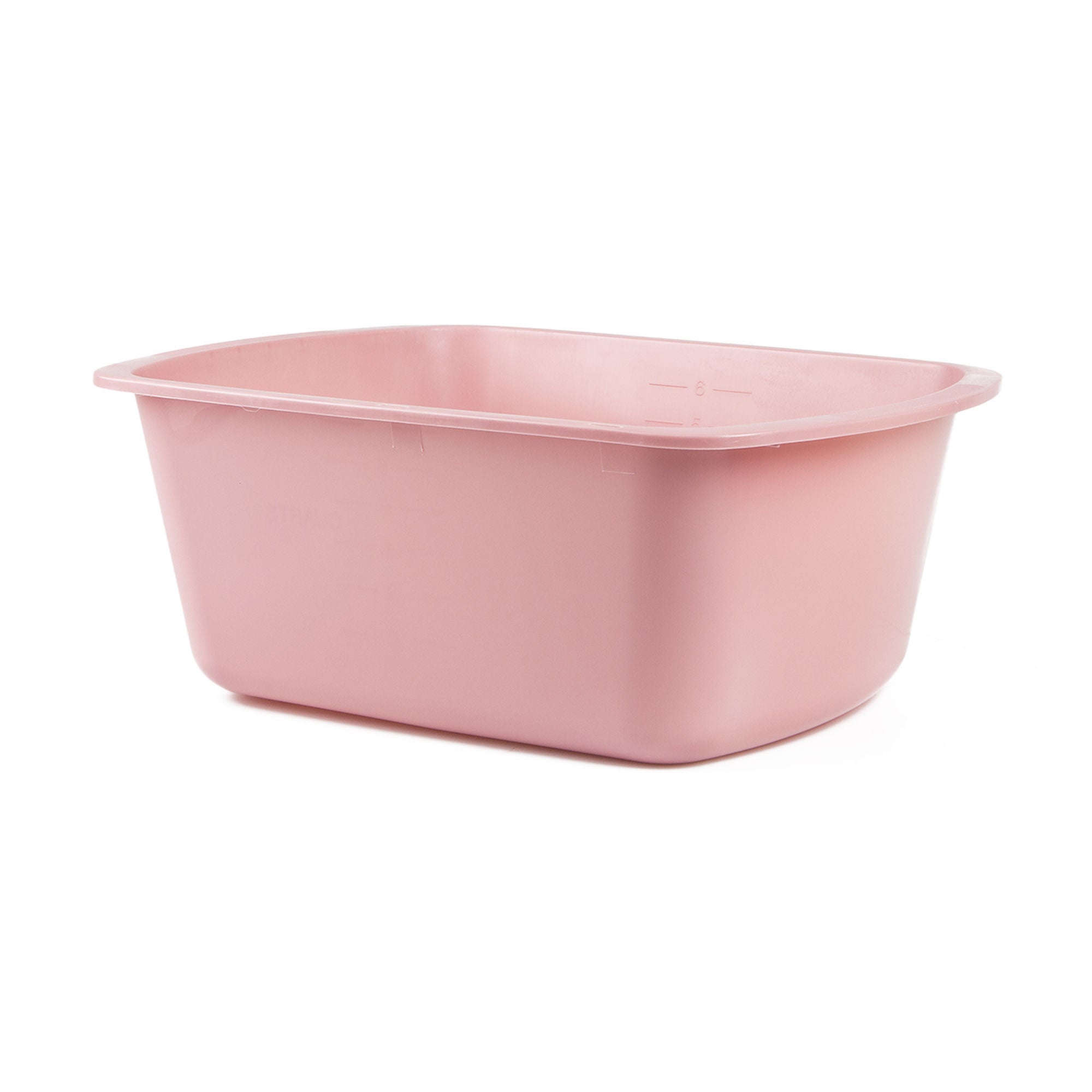 Medegen Medical Wash Basin, Rectangular, 7 Quart, Rose