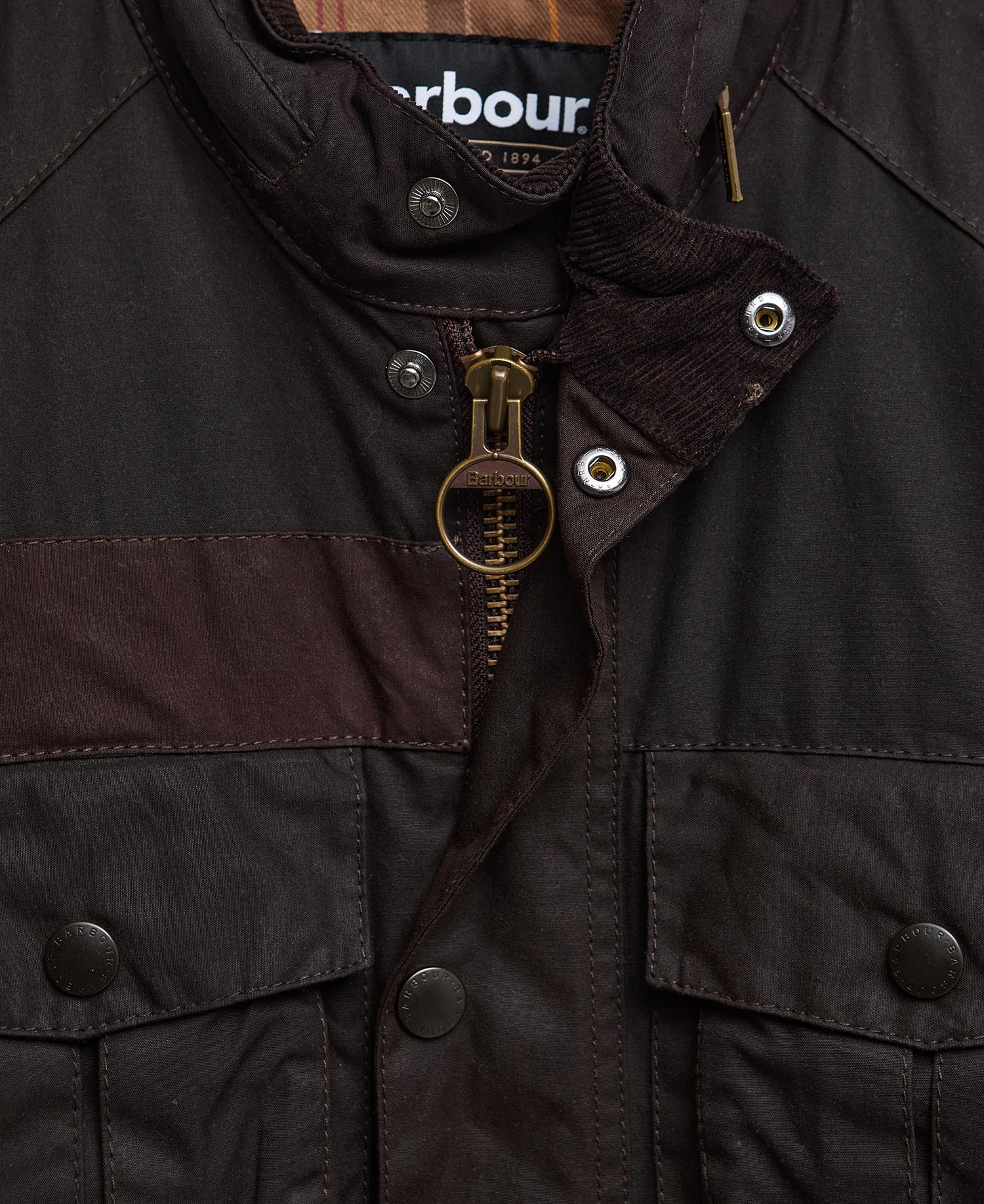 Barbour Re-Loved Corbridge Waxed Jacket - Size S image number 3