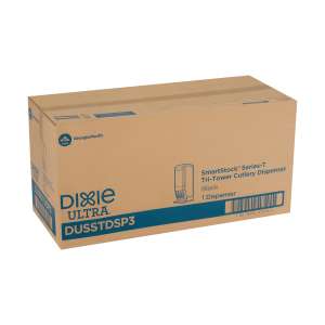 Dixie®, Ultra Smartstock Series-T, Cutlery Tri-Tower Dispenser, Black