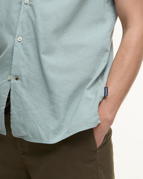 Garment Dyed Nelson Short-Sleeved Shirt Pale Apple