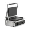 120-volt single panini sandwich grill with cast-iron flat plates and NEMA 5-15P Plug