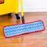 Rubbermaid Commercial, HYGEN™, Microfiber Hook & Loop Mop, 18"W, Red