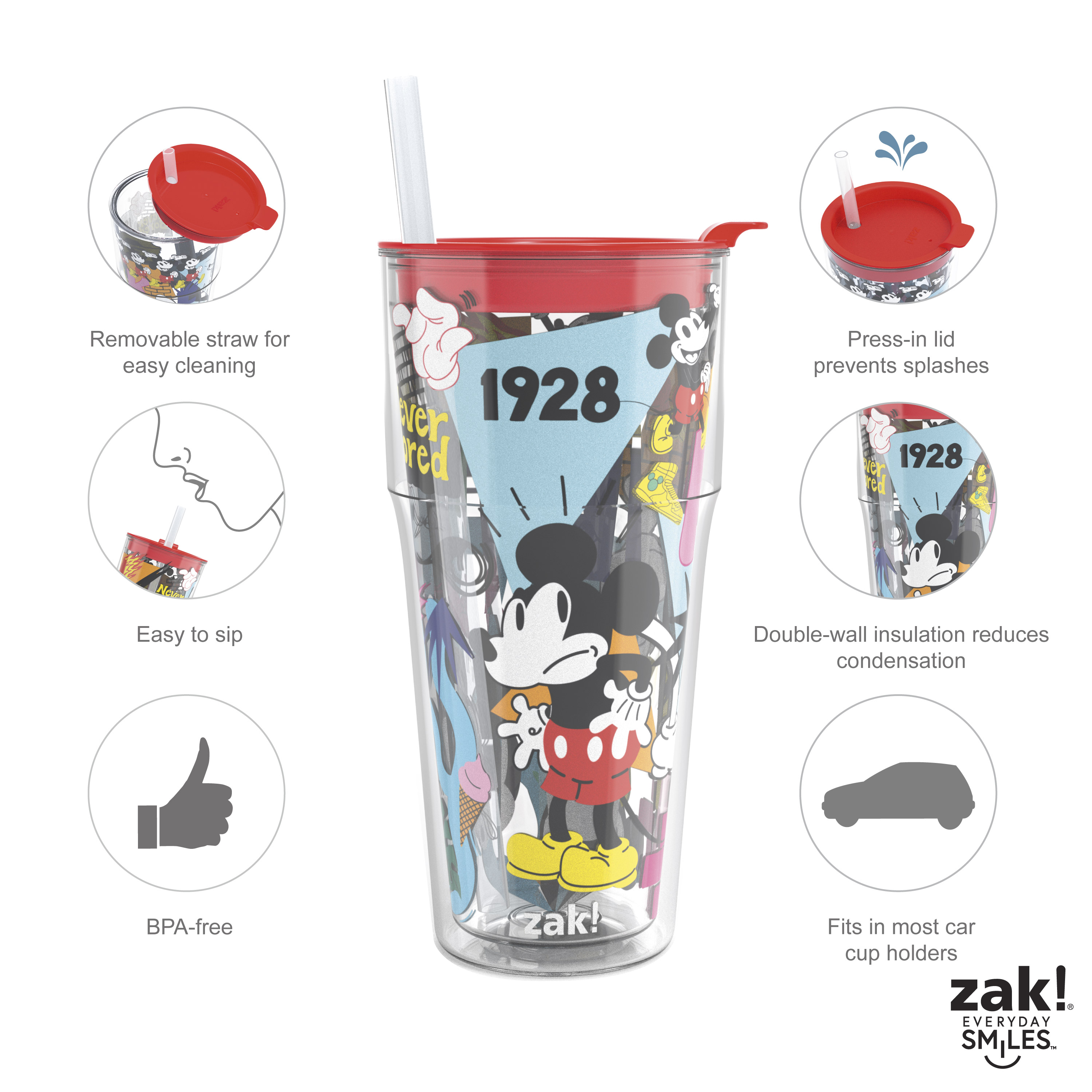 Disney 16 ounce Insulated Tumbler, Mickey Mouse slideshow image 10