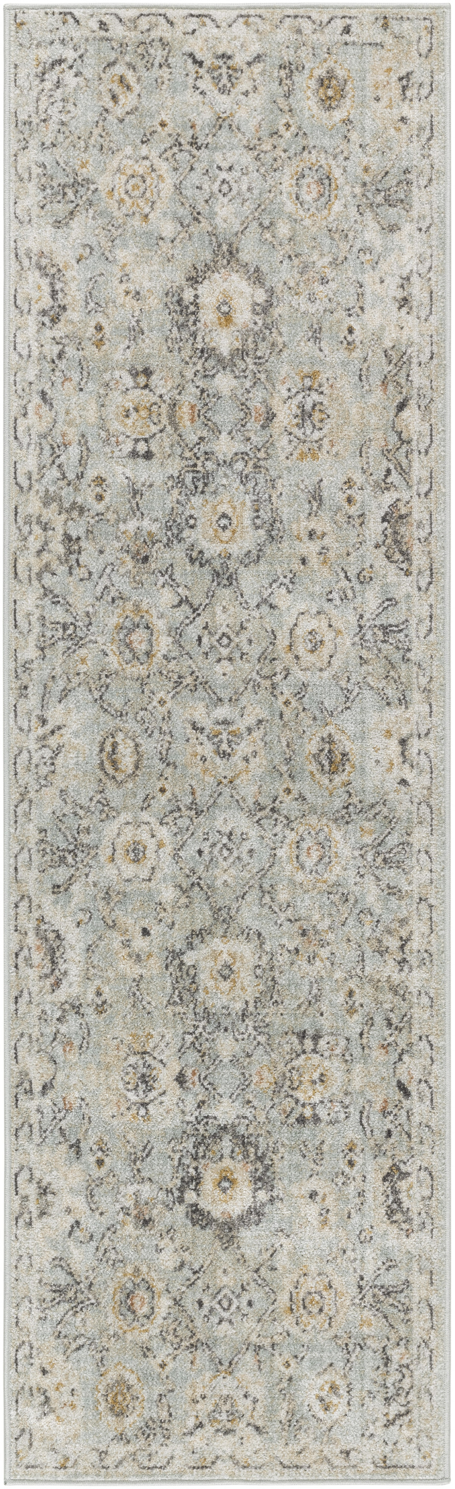 Nourison Oushak Home 2' x 6' Mint Vintage Indoor Rug