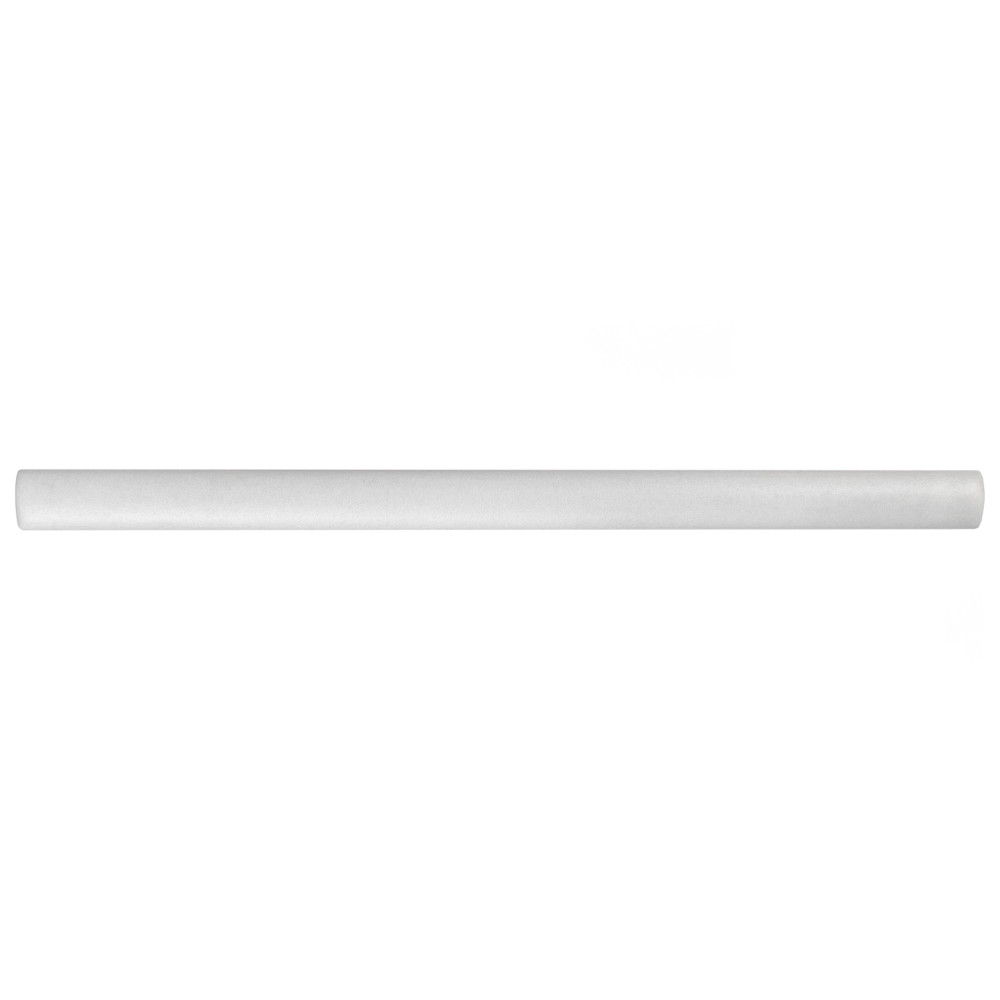 Coco Demi-Bullnose Matte Cloud White 1/2 in. x 7-7/8 in. Ceramic Wall Trim