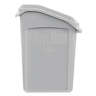 Rubbermaid Commercial, Slim Jim®, Under Counter, 23gal, Resin, Gray, Rectangle, Receptacle