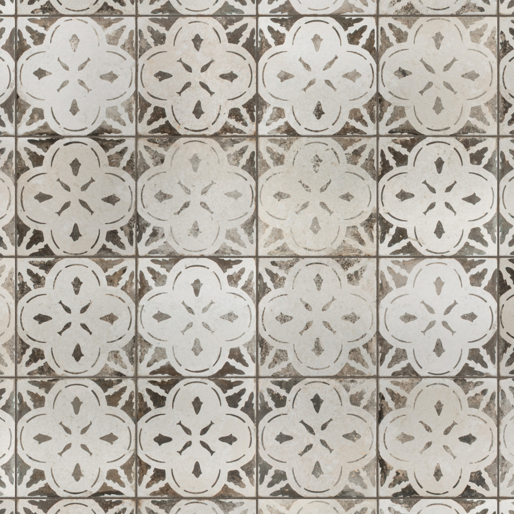 Kings Aurora Nero 17-5/8 in. x 17-5/8 in. Ceramic Floor and Wall Tile