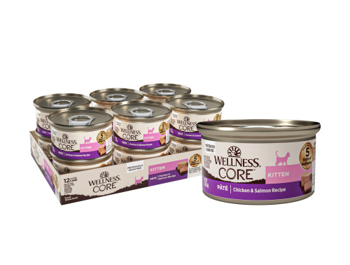 Wellness CORE Kitten Chicken & Salmon Front packaging