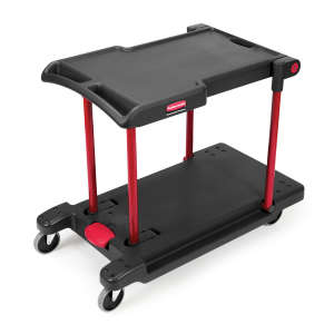 Rubbermaid Commercial, Convertible, Utility Cart, Black
