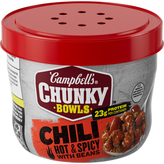 Hot & Spicy Chili with Beans Microwavable Bowl