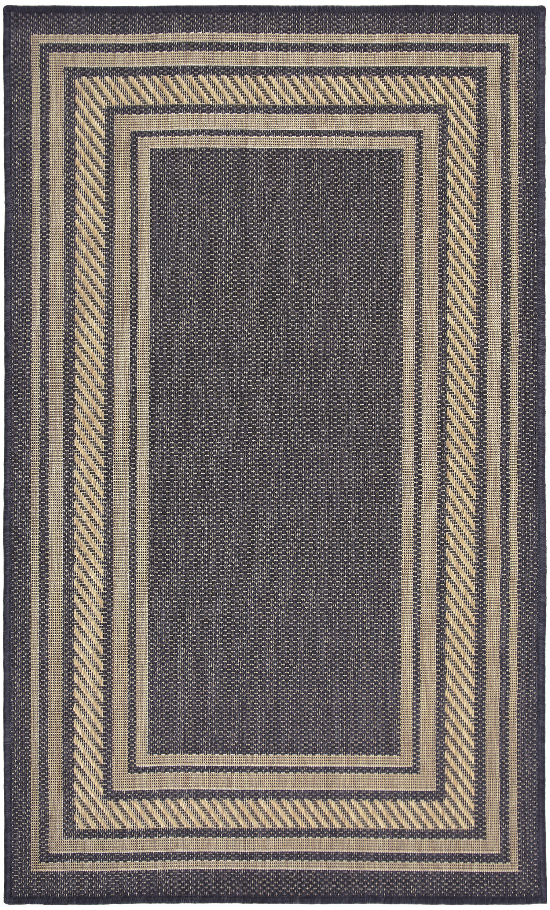 Nourison Horizon Indoor/Outdoor 3' x 5' Charcoal Modern Rug