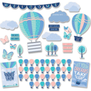 Calm & Cool Soaring High Bulletin Board Set, 57 Pieces
