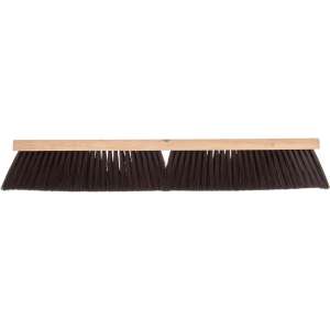 Carlisle, Flo-Pac, 24in, Sweep With Heavy Polypropylene Center, Polypropylene Bristles, Brown
