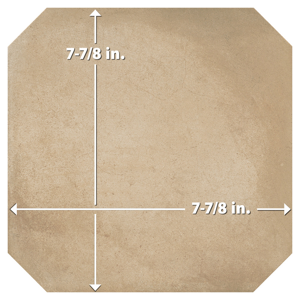 Laverton Octagon Beige 7-7/8 in. x 7-7/8 in. Porcelain Floor and Wall Tile