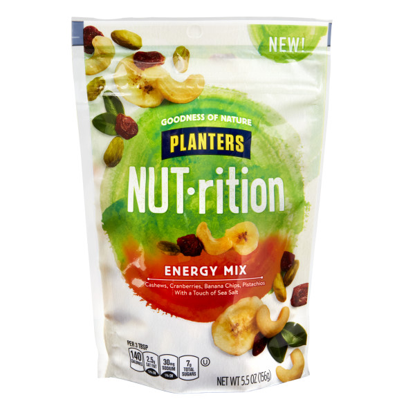 PLANTERS(r) NUT-RITION(r) Snack Energy Mix 8/5.5 oz . C1CB - Front Center Inner Pack (Hi Res)