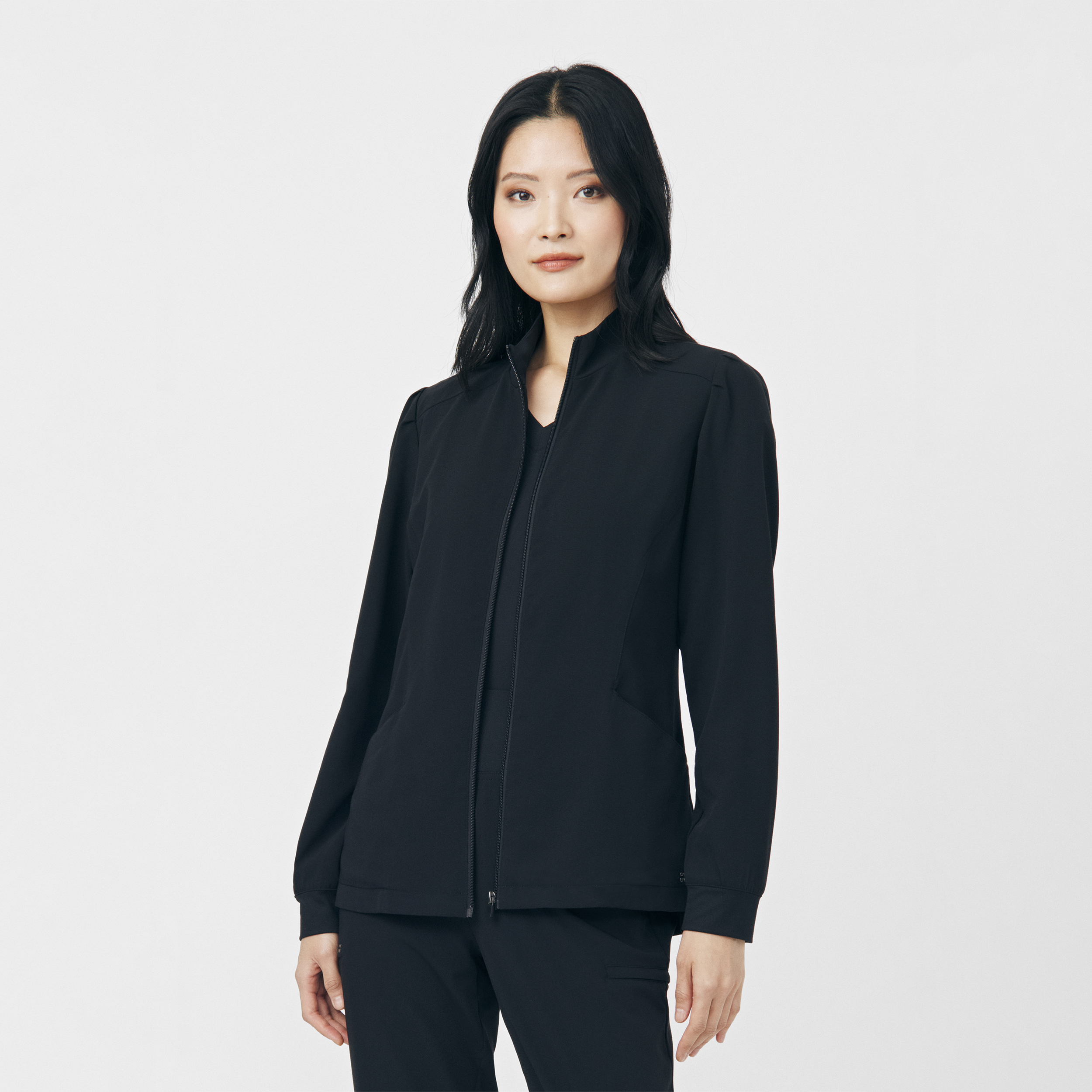 White Cross CRFT Women&#8216;s 2-Pocket Scrub Jacket-White Cross
