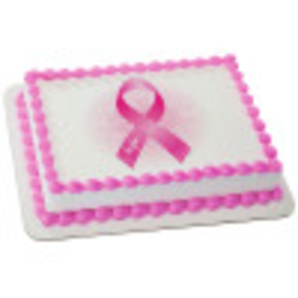 Image Cake Breast Cancer Awareness Ribbon of Hope