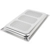 Full-size 1 ½-inch-deep Super Pan 3® perforated stainless steel steam table pan