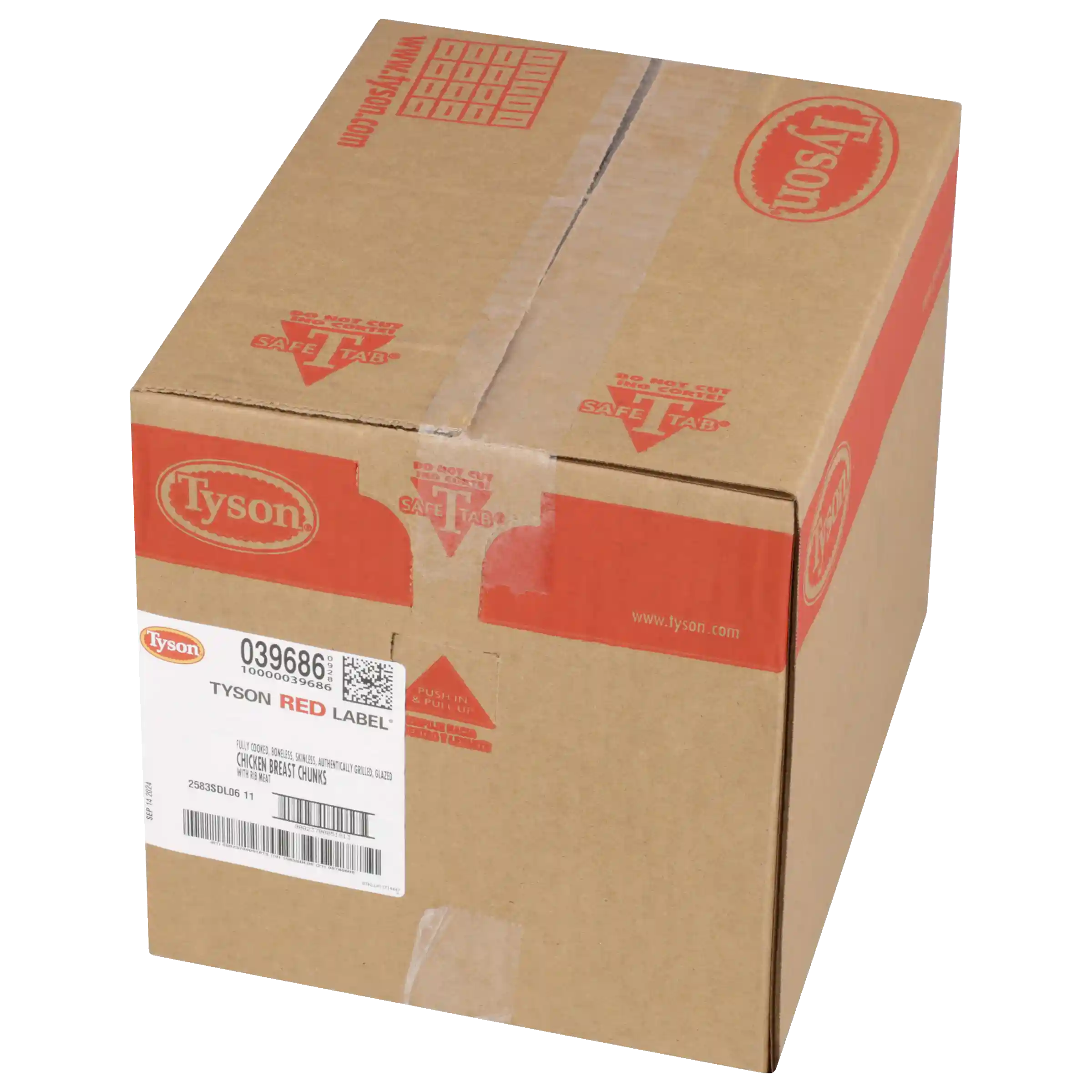 Tyson Red Label® Fully Cooked Unbreaded Authentically Grilled Chicken Breast Chunks_image_5