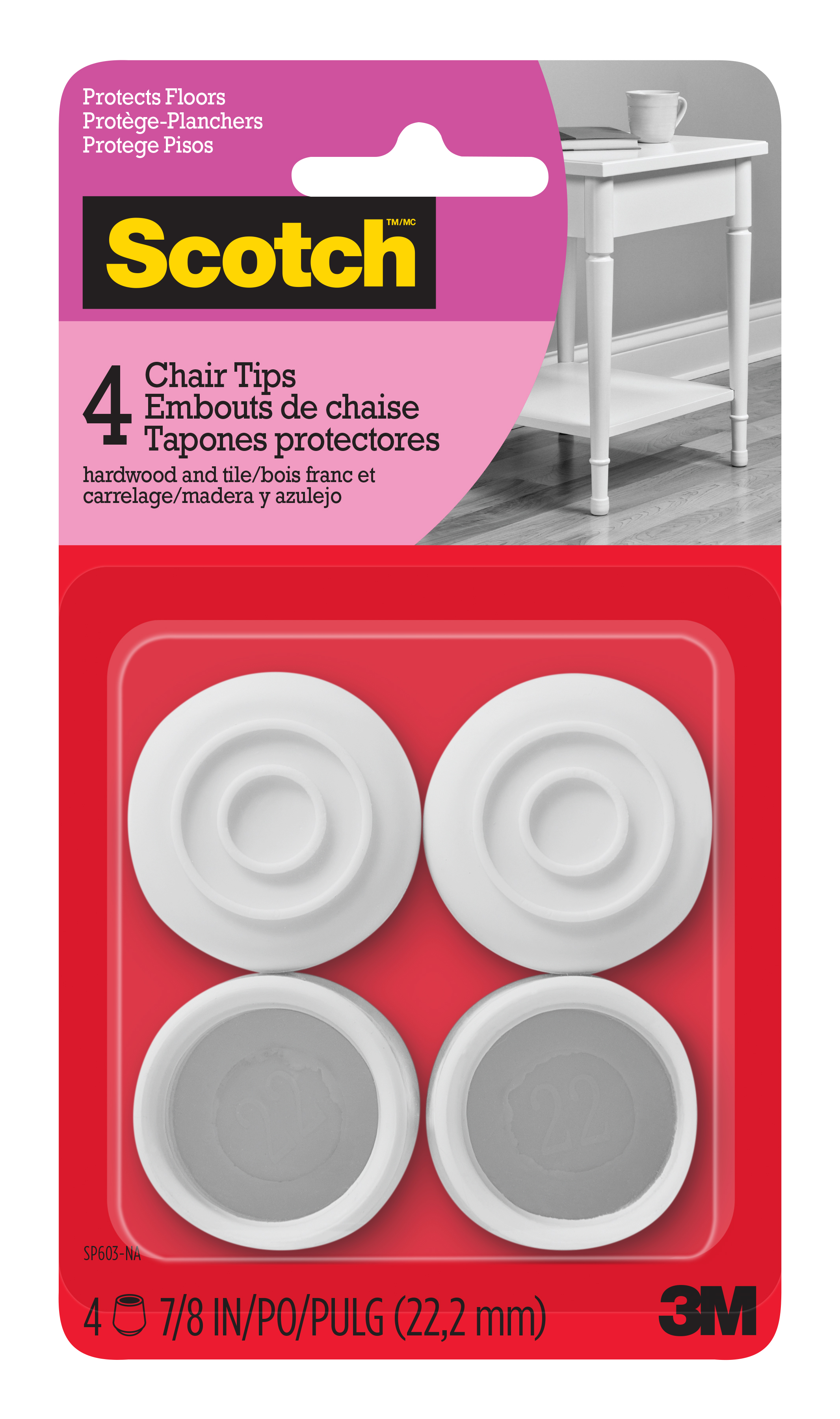 SKU 7100193954 | Scotch™ Chair Tips SP603-NA