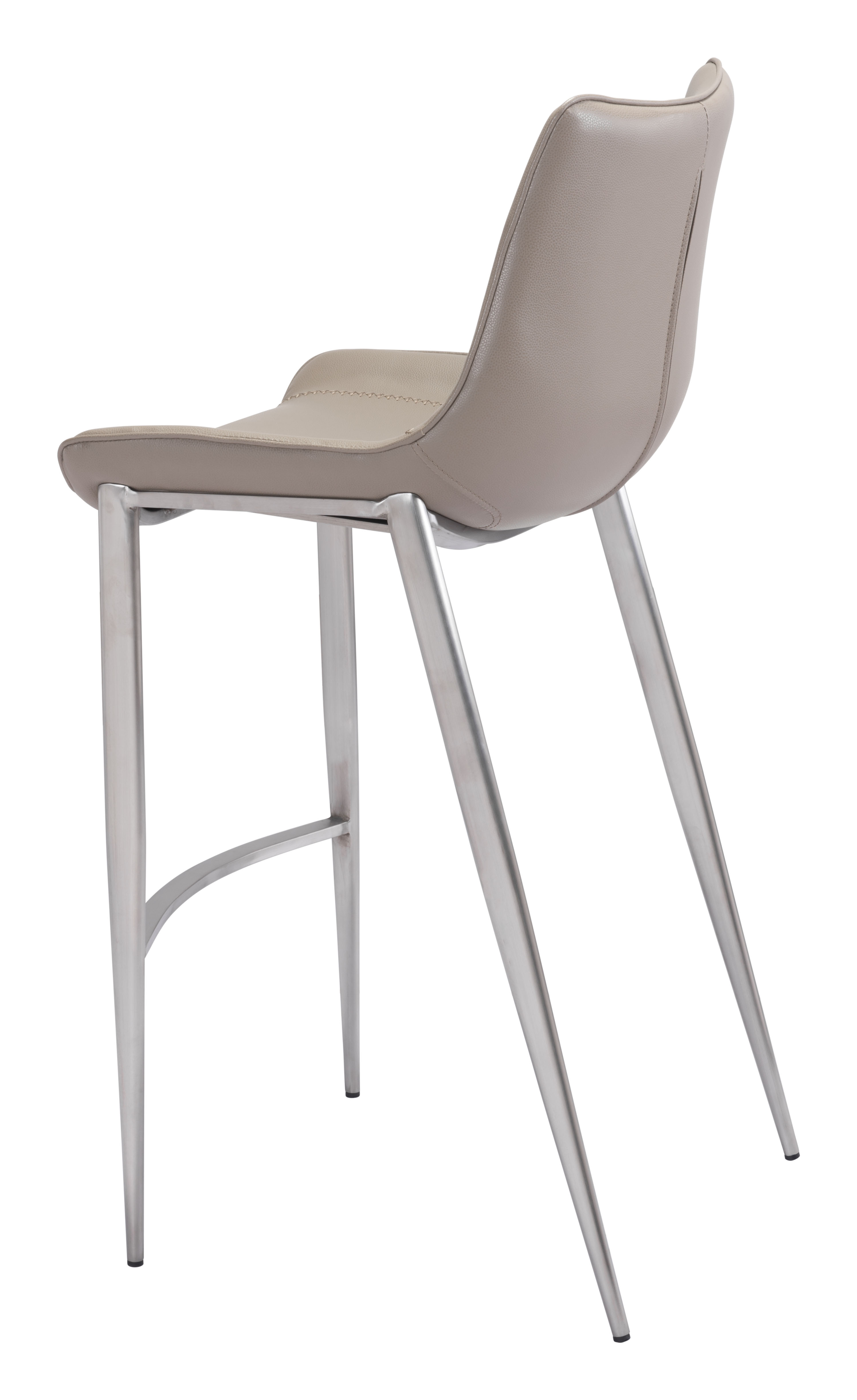 Magnus Barstool (Set of 2) Brown & Silver product image