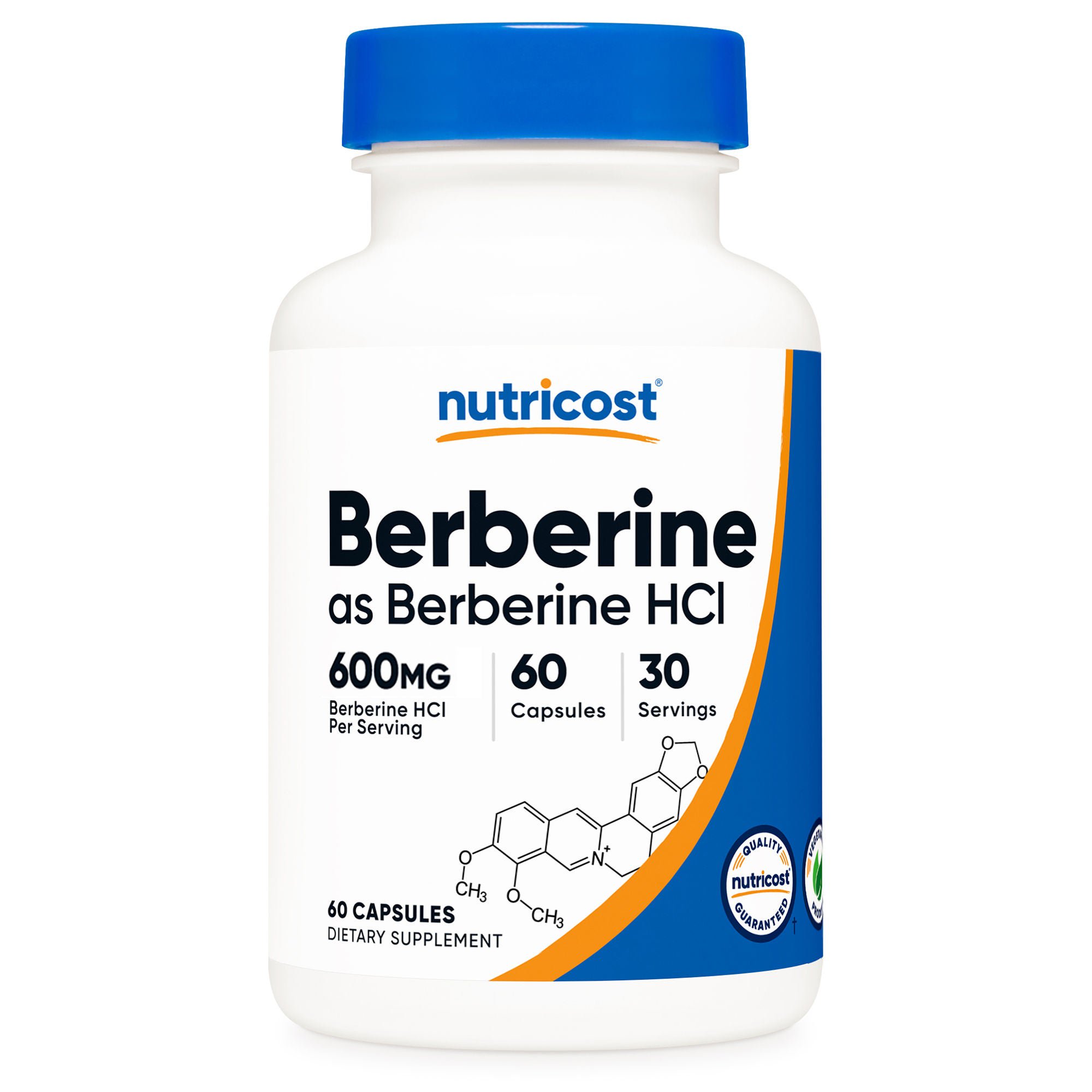 Nutricost VITAMIN, CAP BERBERINE HCL 600MG (60/BT 12BT/CS)