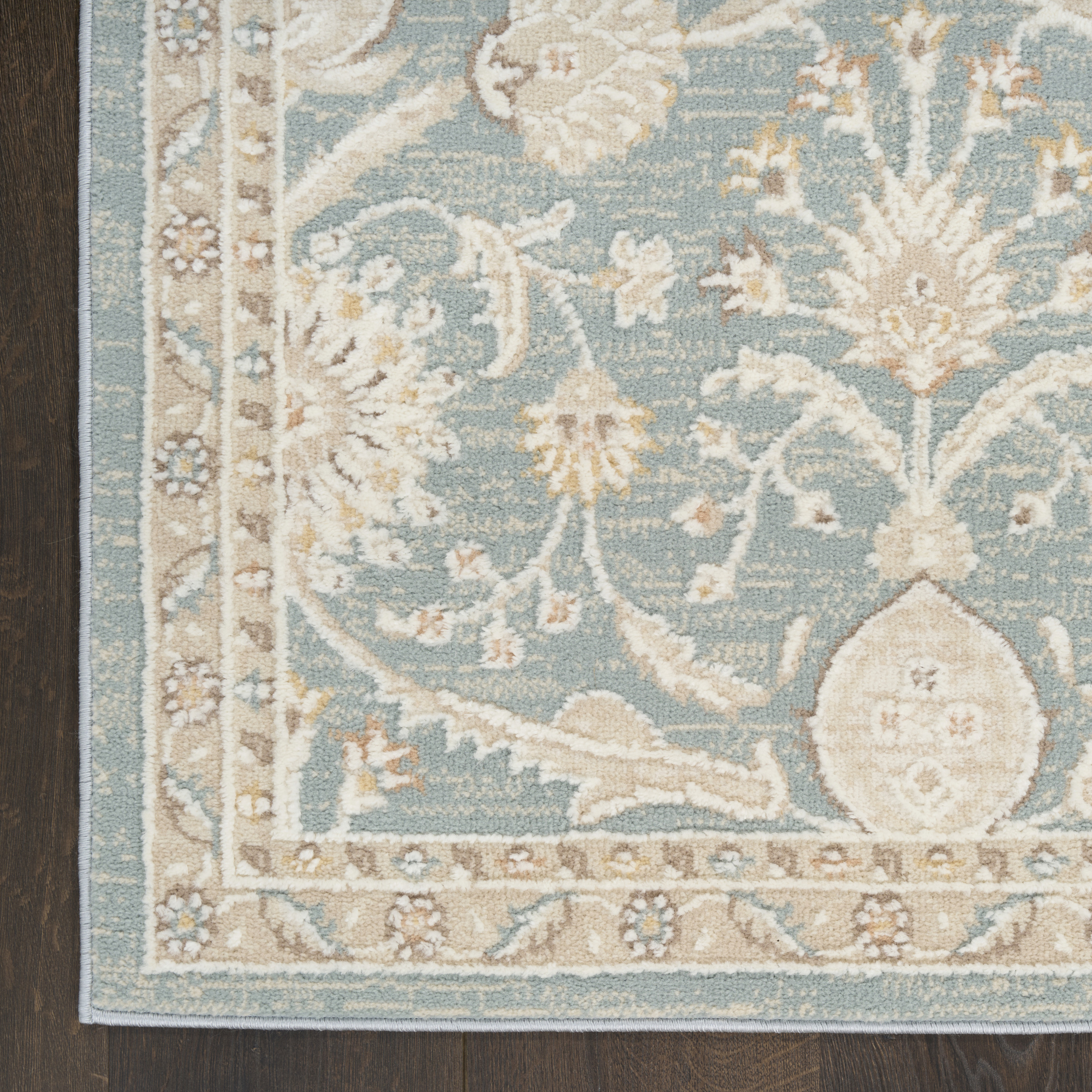 Nourison Isla 7'10" x 9'10" Blue Vintage Indoor Rug