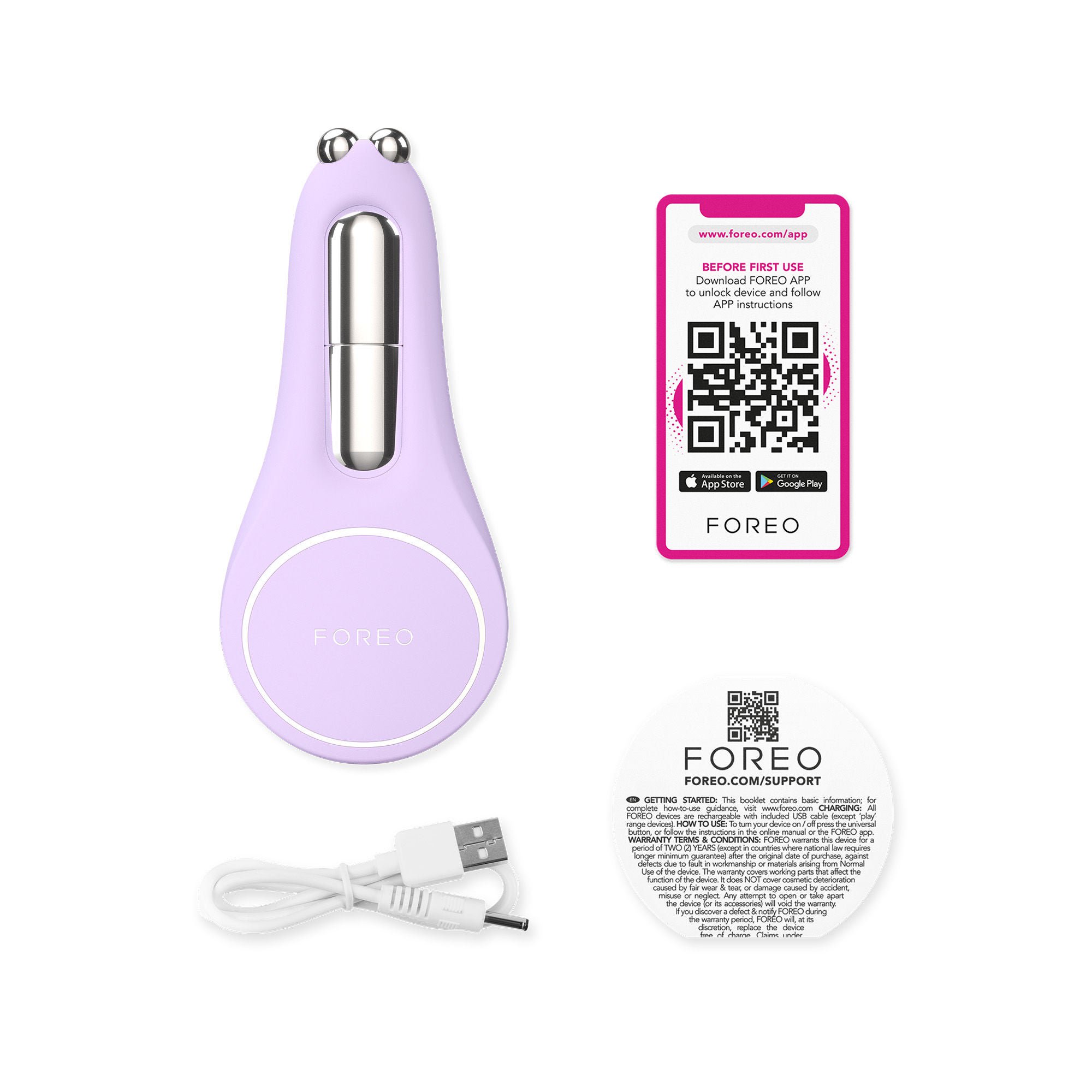 BEAR™ 2 Eyes & Lips Microcurrent Line Smoothing Device, Lavender