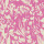 Ivory floral silhouettes scatter across a bright magenta background, brushstroke petals and leaves overlapping to form a repeating, canvas-textured fabric or wallpaper pattern.