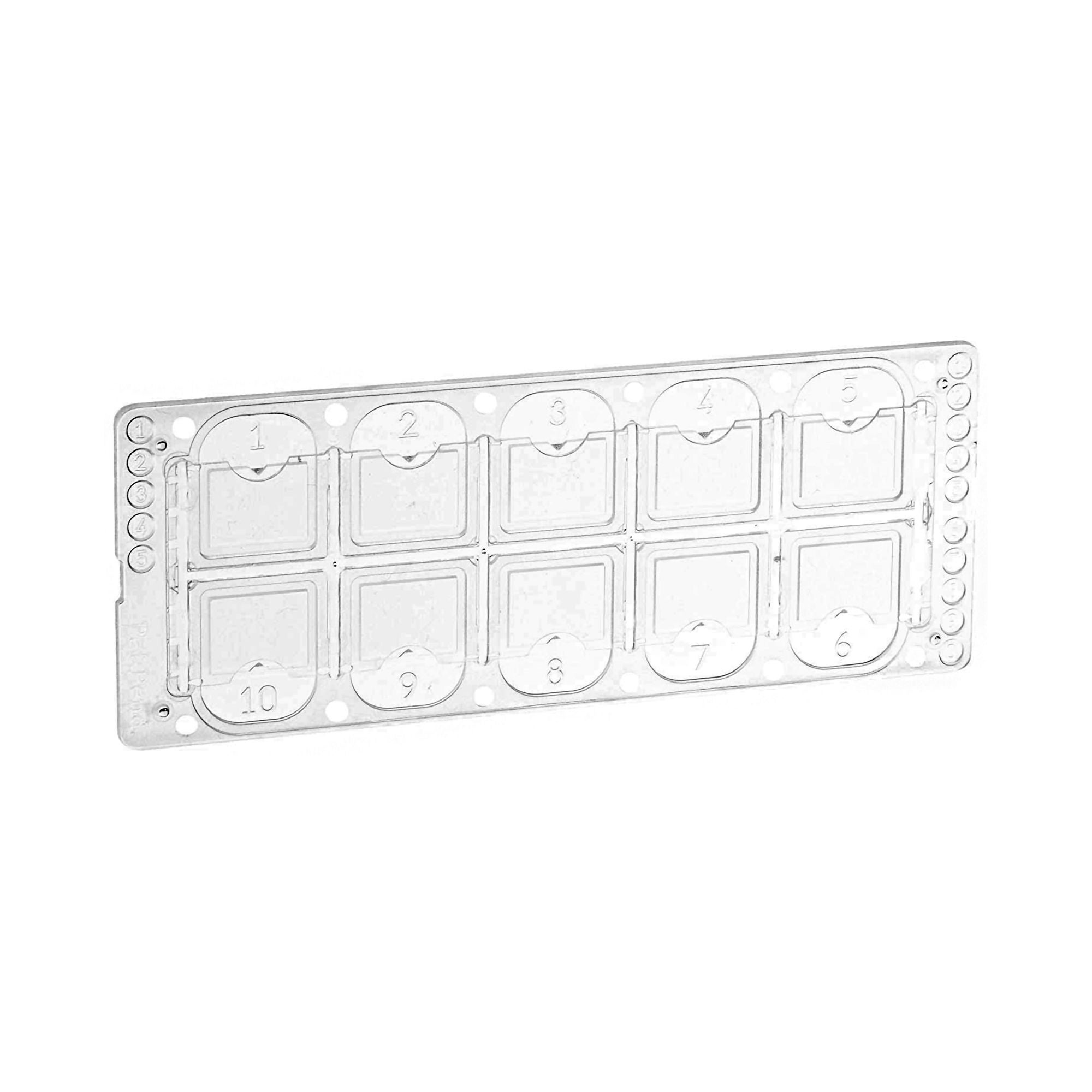McKesson Acrylic Microscope Precision Cell Slide, Ten-Chamber
