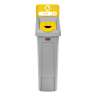 Rubbermaid Commercial, Slim Jim®, Bottles/Cans Insert, Rectangular, Resin, Yellow, Receptacle Lid