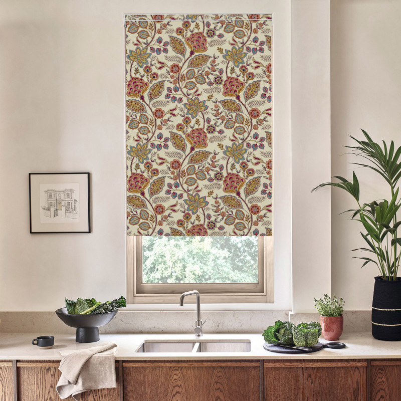 Linoir Blackout Mauve Roller Blind