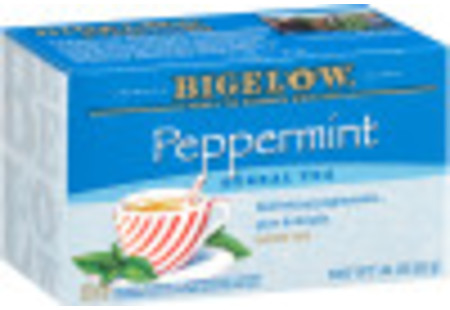 Peppermint Herbal Tea - Case of 6 boxes - total of 120 teabags