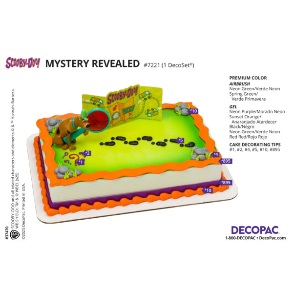 Scooby-Doo!™ Mystery Revealed Cake Decorating Instruction Card