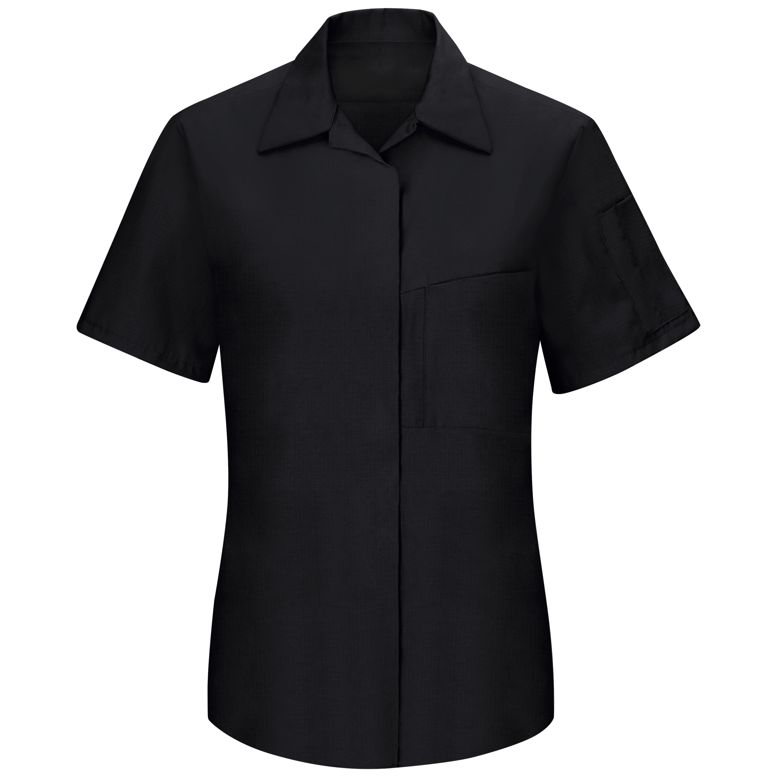 Women‘s Short Sleeve Performance Plus Shop Shirt with OilBlok Technology-Red Kap