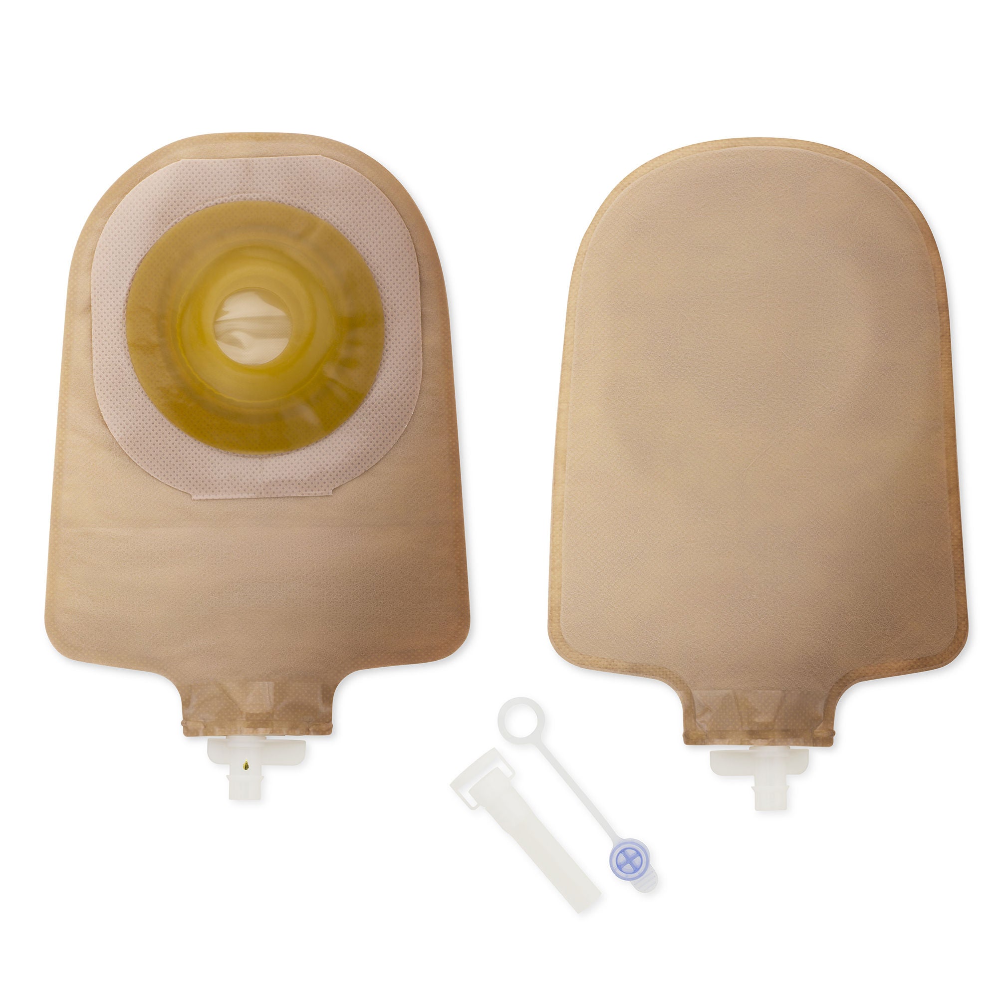 Premier™ 8493 One-Piece Beige Urostomy Pouch, Pre-cut to Fit 22 mm Stomas