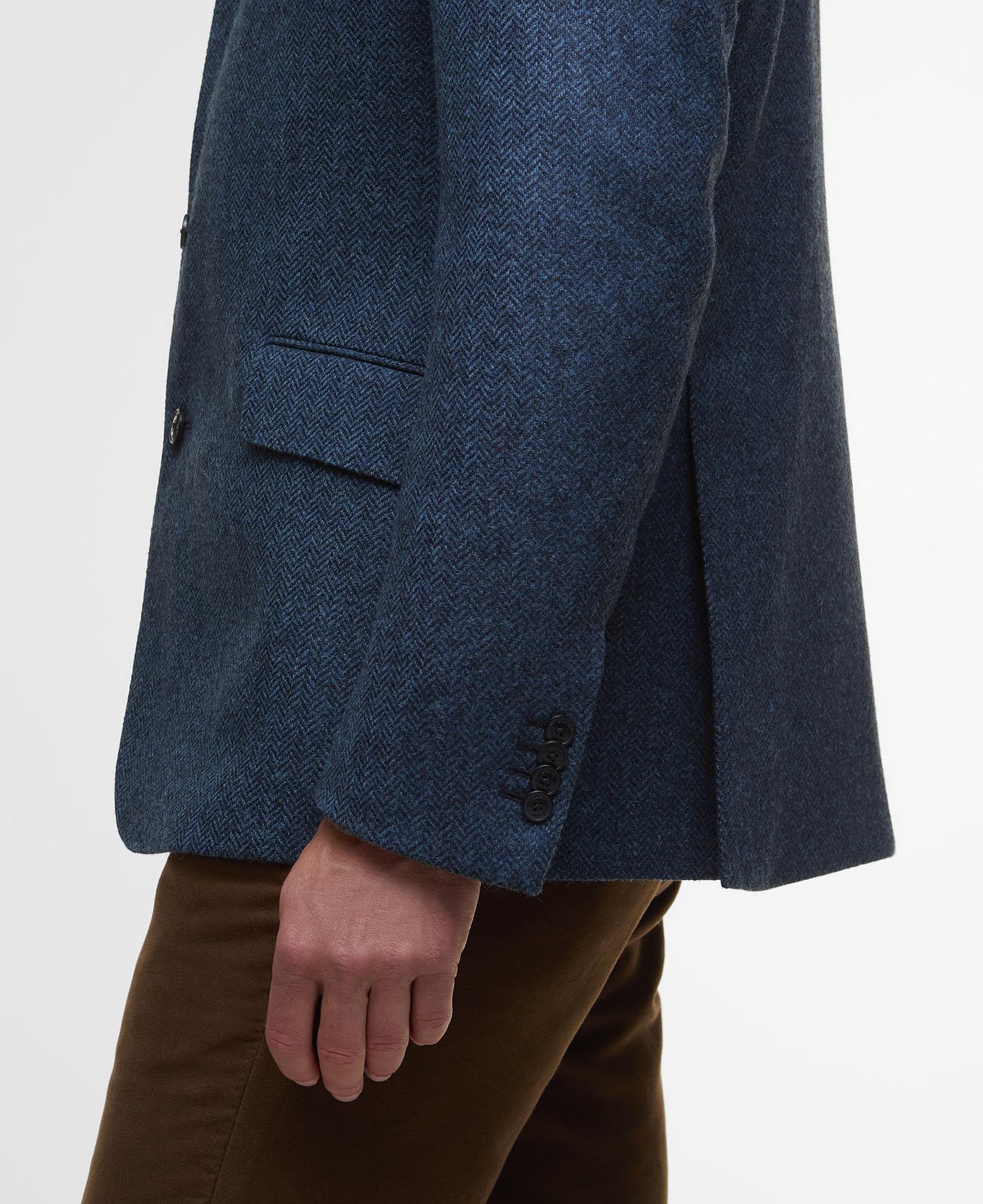 Blazer con motivo a spina di pesce Firth Moons image number 5