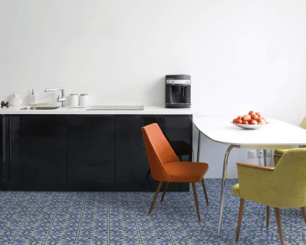 cement | moroccan one andalucia | nautical blue, white + kelly 