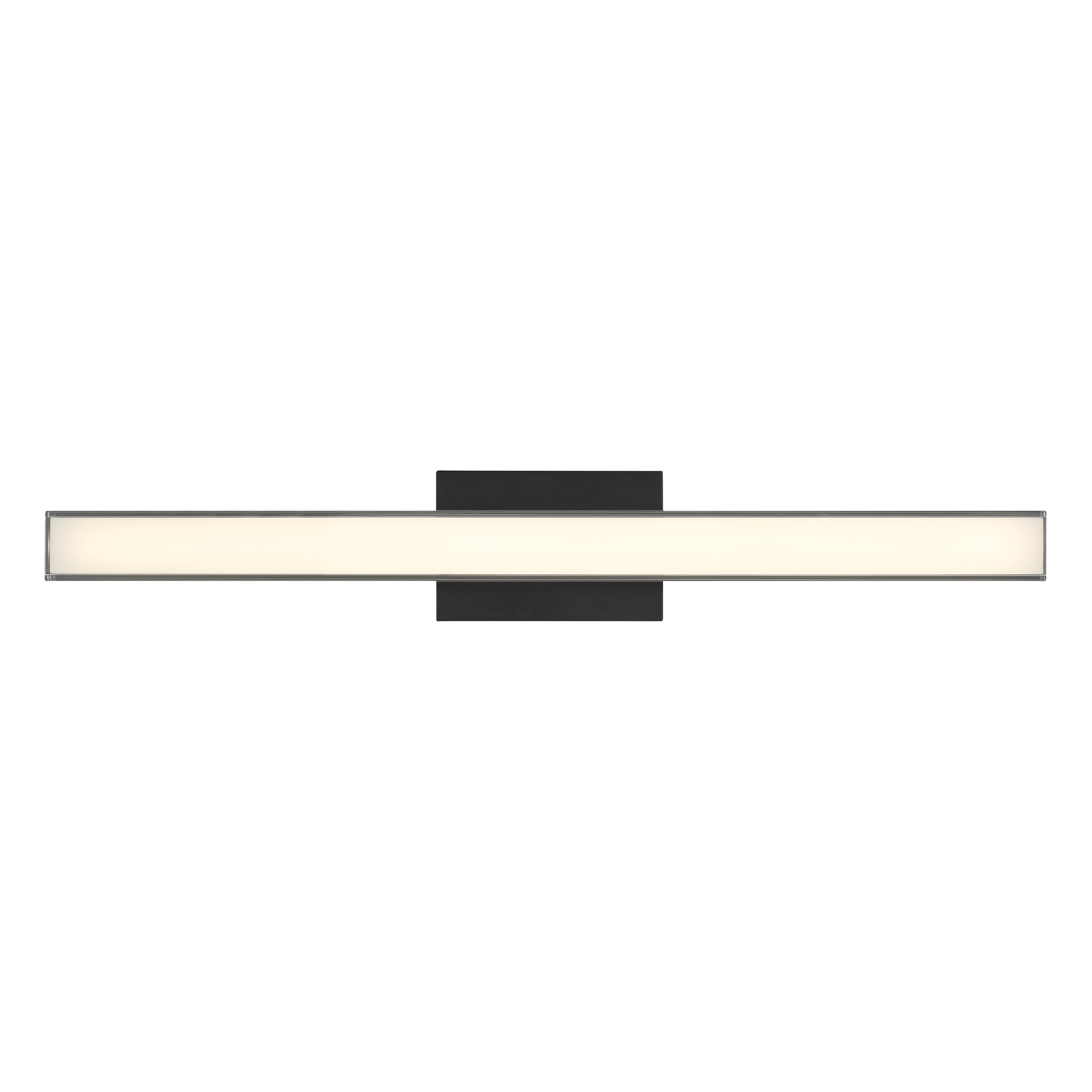 30" LED Wall Sconce in Coal Finish with Clear Acrylic Shade - alternate view