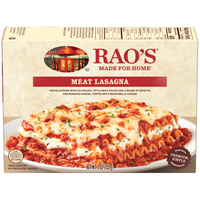 Meat Lasagna Frozen Meal, 9 oz