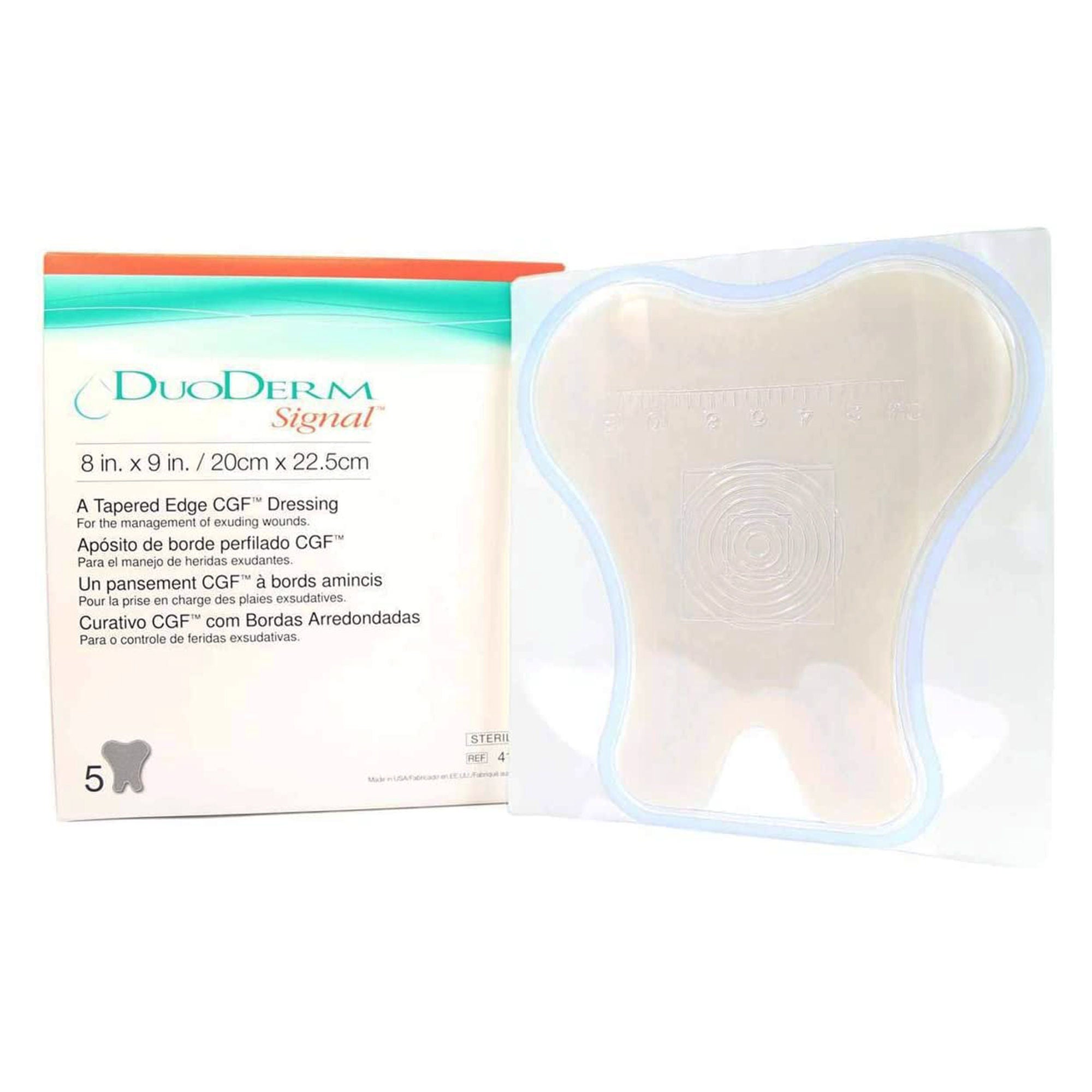 DuoDerm® Signal® Hydrocolloid Dressing, 8 x 9 Inch Sacral