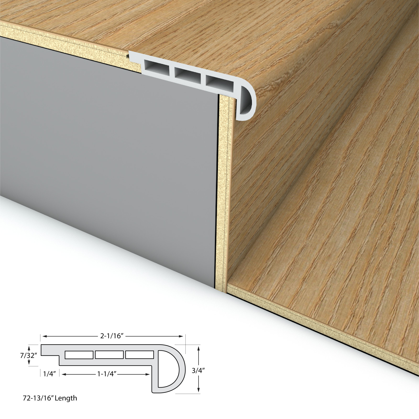 Sunbaked Escape Stair Nosing Flush 6.5mm view 4