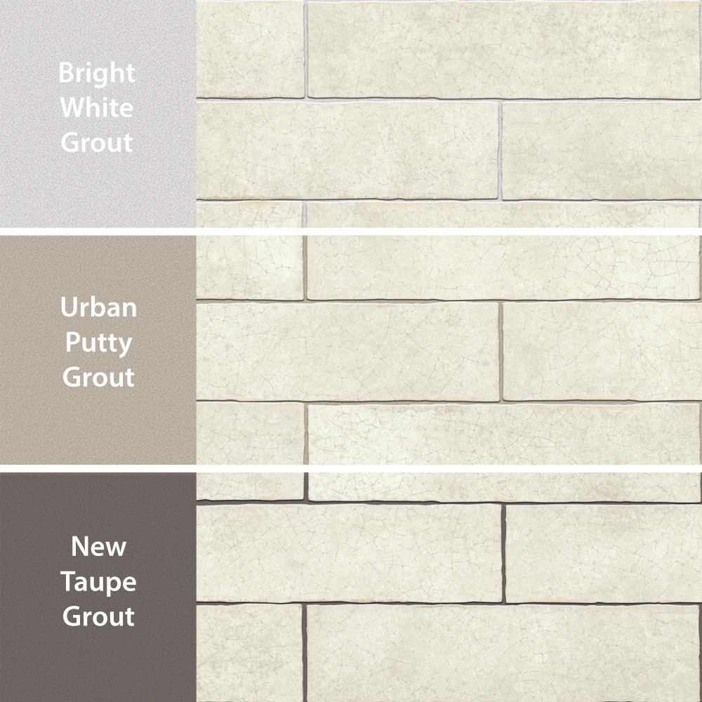 Crackle Cream 2-7/8 in. x 11-7/8 in. Ceramic Wall Tile