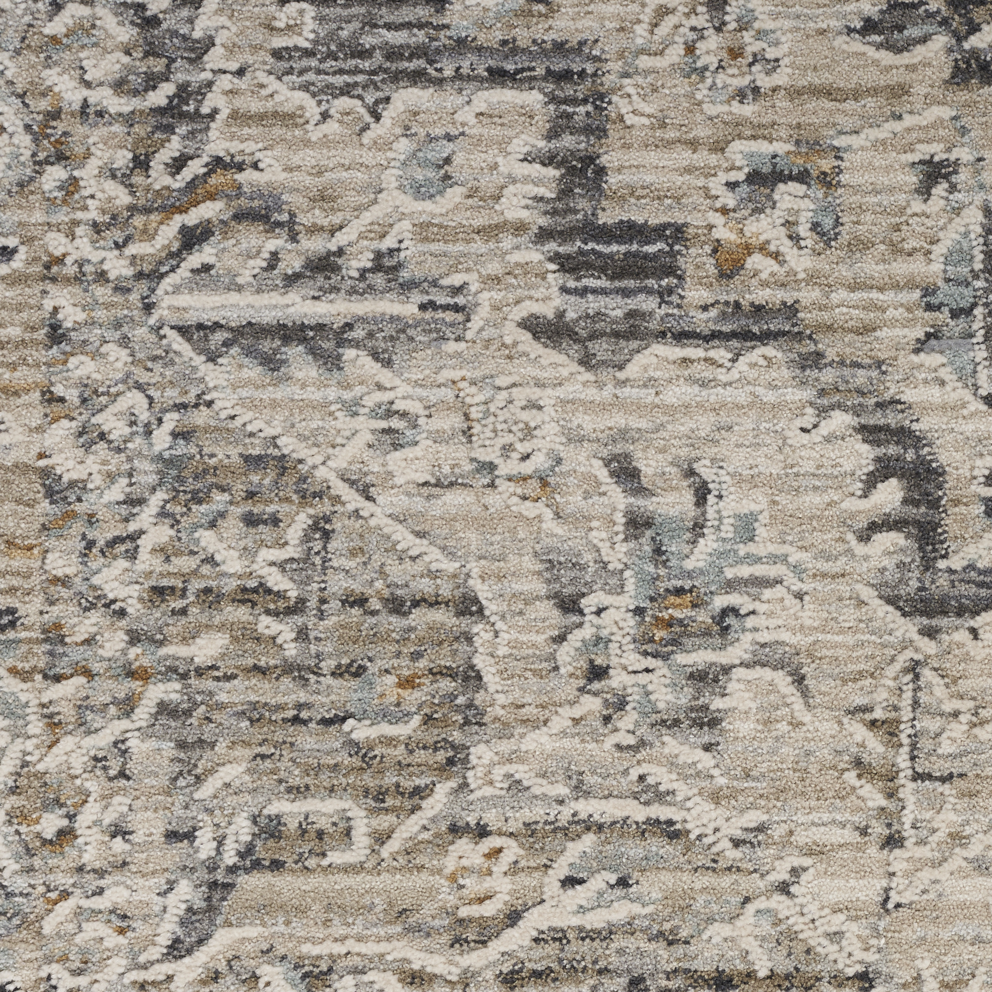 Nourison Lynx 12' x 15'9" Ivory Taupe Vintage Indoor Rug