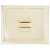 Half-size Super Pan® solid high-temperature plastic cover in amber