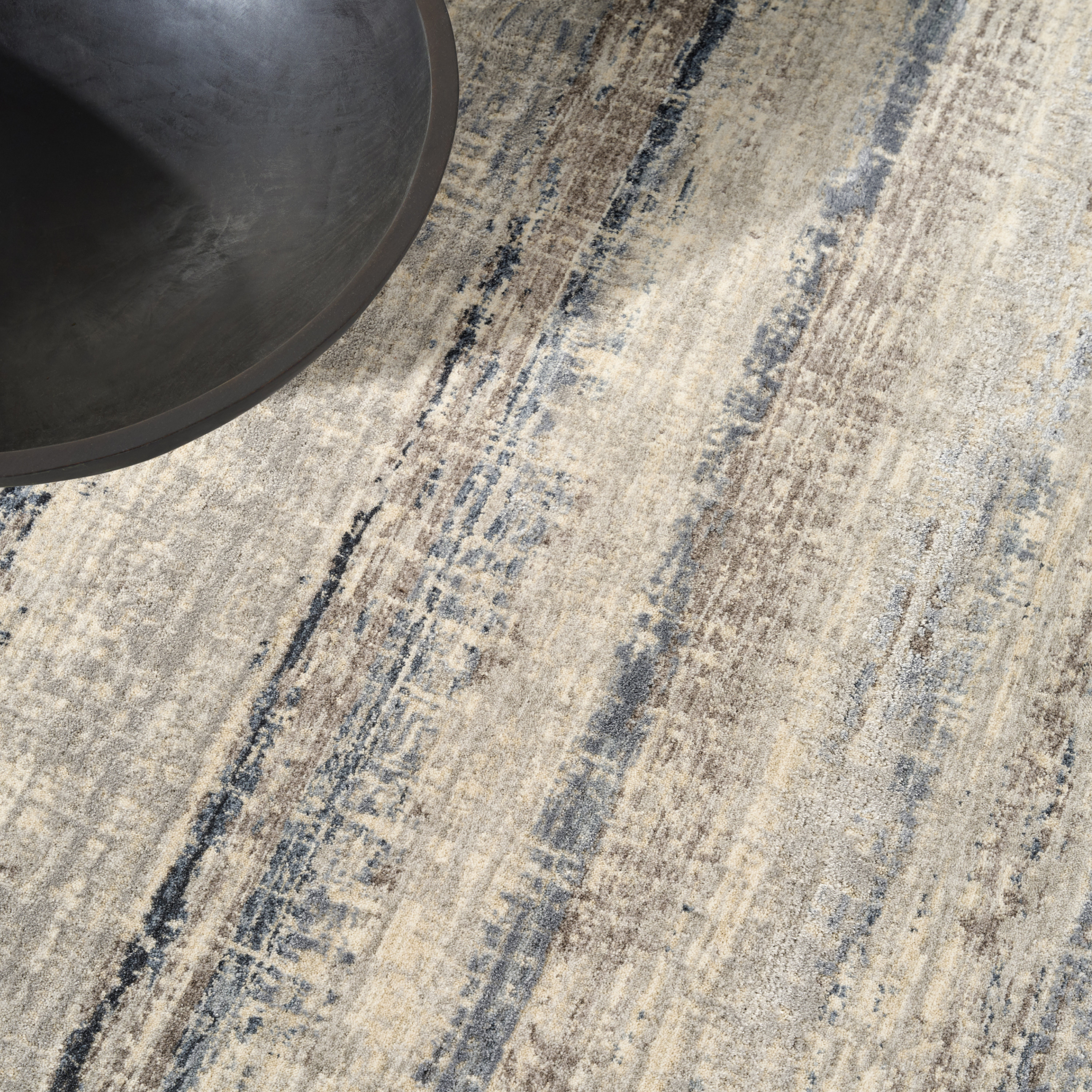 Calvin Klein CK089 Drift 7'10" x 10'2" Blue Modern Indoor Rug